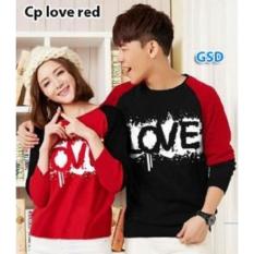 Nicer Couple Kaos Lengan Panjang-Cp Love Maroon