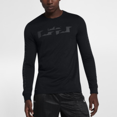 Nike Sweater On Pria Bola Keranjang Pria Kaos Lengan Panjang (882185-010)