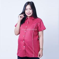 Ning Ayu Baju Hamil Atasan Hamil Lengan Pendek Kerja Siska - BLD 408 / Baju Hamil dan Menyusui/ Baju Ibu Menyusui / Baju Ibu Menyusui Lengan Panjang / Baju Gamis Ibu Menyusui / Baju Daster Ibu Menyusui / Baju Wanita Menyusui