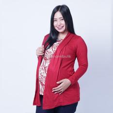 Ning Ayu Baju Hamil Menyusui Lengan Panjang Cardigan Selvi Blouse - SJ 334 / Baju Hamil untuk kerja Lengan Panjang / Baju Hamil Seksi / Baju Hamil Gamis / Baju Menyusui Modis / Baju menyusui Murah