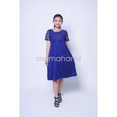 Ning Ayu Dress Hamil Menysusui Brokat Jenifer Modis - DRO 795 Biru