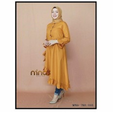 Baju wanita/Blouse/Kemeja Wanita/Jumpsuit/Playsuit Wanita/T-Shirt/Wanita/Dress Wanita/Baju Muslim/Jumpsuit/Sweater & Cardigan Wanita Baju Tidur & Santai Wanita Tunik Wanita Jaket Denim Wanita NINOS BLOUSE MUSTARD