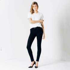 NJ Nuriel Jeans Celana Jeans Wanita Skinny High Quality Reguler Waist Of Black warna Hitam