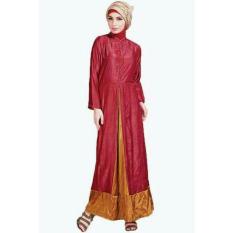 NOSH Gamis Trendy Kombinasi Warna