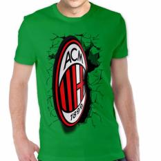 NSClothing Kaos 3D Ac Milan Elegant Hijau Tua