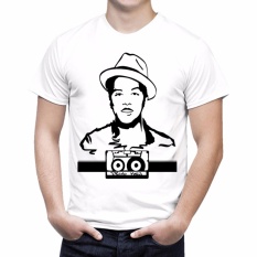 NSClothing Kaos 3D Bruno Mars Putih