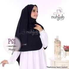 NUHIJAB - PASHMINA SEMI INSTAN - NAVY