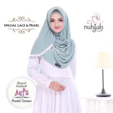 NUHIJAB - SHAWL INSTAN AUFA - PASTEL GREEN