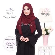 HIJAB INSTAN LANGSUNG PAKAI NUHIJAB ELMIRA - MAROON