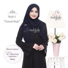 HIJAB INSTAN LANGSUNG PAKAI NUHIJAB ELMIRA - NAVY