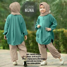 Nuna kid best seller gamis syari anak / fashion muslim anak / newone shop