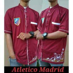Nuranitex Baju Koko Atletico Madrid Religi Elegan - Merah