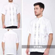 Nuranitex Baju Koko Syamil Elegan Embroidery - Simpel