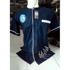 Nuranitex Baju Koko Arema Religi Bordir Elegan - Biru
