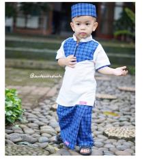 Nuranitex Koko Sarung Celana Royyan Anak Trendy - Biru