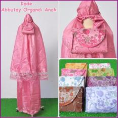Nuranitex Mukena Abutai Anak Organdi Cantik Elegan - Coklat