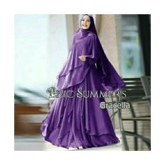 Nurul Collection-Baju muslim wanita /Gamis syari polos /Gamis Syari murah/Gamis Ceruty Polos Tiga Layer/Gamis busui/Gamis premium Polos/Gamis Syari Gracella