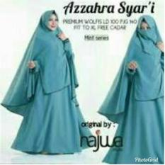 NurulCollection-Baju Gamis Syari Cadar murah/gamis cadar terbaru/Gamis syari cadar polos/Gamis syari cadar busui/gamis set cadar /gamis Cadar Azzahra