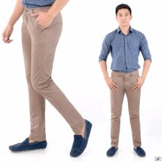 Nusantara Jeans - Celana Chino Pant Pria Berbahan Cotton Exclusiv Ringan Halus Lembut Warna Tidak Pudar - Resleting Kuat - Mocca