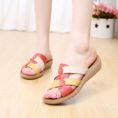 Sepatu Wanita Musim Panas Sepatu Wanita Hamil Schick Pijakan Empuk Ukuran Besar