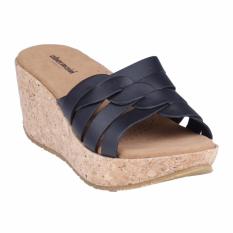 Obermain Sandal Wedges Wanita Jessica - Hitam