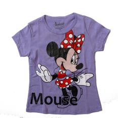 OBRAL ! Harga Promo Kaos Atasan Anak Karakter Minnie Mouse - Purple