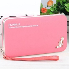 Ocean Fashion Wanita Baru Multi-fungsi Mobile Dompet Gaya Panjang Bertumit Tinggi Sepatu Pensil Case Zero Dompet (semangka Merah) -Intl