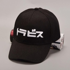 Topi Baseball Pria Wanita Model Hip Hop Edisi Han With Gambar Bordir For Dipakai Di Pantai (Hitam) -Intl