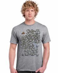 Oceanseven Fun Puzzle Tees 18 - Abu-abu