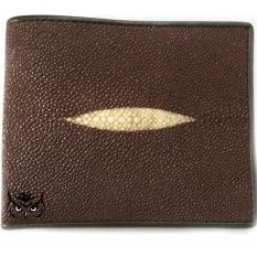 Ofi Wallet Leather - Dompet Kulit Ikan Pari Diamond Coklat