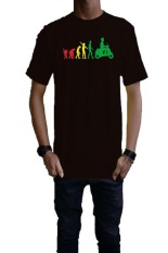 Ogah Drop Evolution Vespa Rasta T-Shirt Pria - Hitam