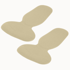 O T-Bentuk Silikon Non Slip Bantal Kaki Pelindung Hak Sewa Sepatu Sol Bantalan Krem
