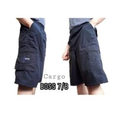 Ohinstore / Celana Pendek Cargo 7/8 Katun Boss Celana Kulot / Celana Jeans / Celana Pria