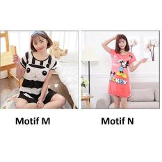 Ohinstore/ Piyama Baju Tidur Daster Cewe Karakter Lucu Daster Wanita/Daster Jumbo/Daster