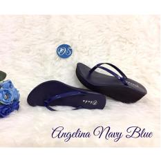 Okada Angelina Wedges Rebound Navy