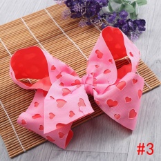 Okdeals Colorful Anak Rambut Klip Bowknot Hairpins Grosgrain Ribbon Butterfly Anak-anak BB Girls Rambut Aksesoris Headwear Gaya 3-Intl