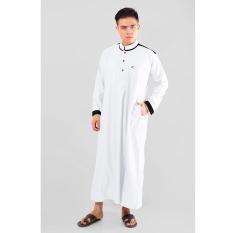Okechuku Jubah Gamis Pria Muslim Samha (Putih)