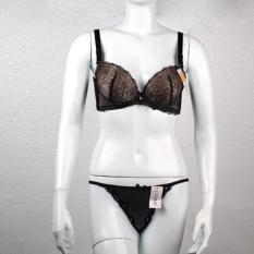 Oleno Bra Blooming Flower Feminime Girly-Size 32A-38A-Hitam