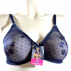Oleno Sapphire Sister Sheer Bra-Bra Transparan Tanpa Kawat+FREE CD-Biru