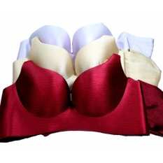 Oleno Simple Style V Sexy Seamless Bra Set-Ungu