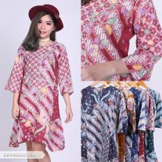 Omah Fesyen Pianka Batik A-Line Mini Dress - Teal