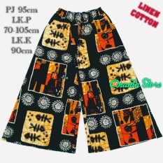 ONANTA Kulot Payung BATIK ETNIK, Linen Cotton - Celana Wanita - Celana Kulot Panjang