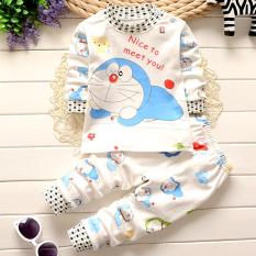 Onemarkets Piyama bayi / Baju Tidur Bayi Motif Doraemon
