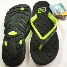 Onemarkets Sandal Jepit Pria Sandal Casual Cowok D - Hitam Hijau