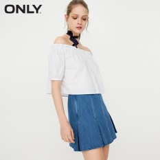 HANYA ULANGI PLEAT HW DENIM ROK-Intl