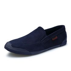 Orang Malas Sepatu Kanvas Tanah Laki-laki Sepatu Retro (Biru Tua Warna)