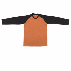 OREN SPORT Kationik Double Polyester Bahan Sportswear, Keringat Bernapas, Lengan Panjang, Fashion All-Match Dewasa Pakaian Sepak Bola-Orange-Intl