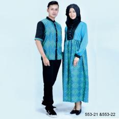 Original Azzurra Jual Baju Koko Muslim Couple Pria 553-21 Warna : Hijau Tosca Terbuat dari Bahan : Katun