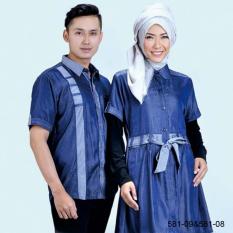 Original Azzurra Jual Baju Koko Muslim Couple Pria 581-09 Warna : Biru Terbuat dari Bahan : Porto