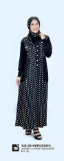Original Azzurra Jual Gamis Muslimah Casual Wanita 340-28 Warna : Hitam Polkadot Terbuat dari Bahan : Jersey